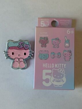CHASE🌸LF Sanrio Hello Kitty 50th Anniversary Clear and Cute Blind Box Pin